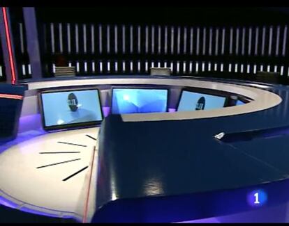 Plató de TVE en el que celebrará el debate a cinco.