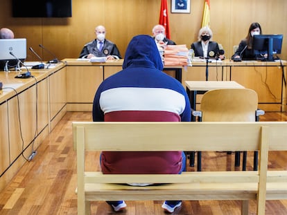 José Ángel S. S. at his trial in Madrid on January 31, 2022.