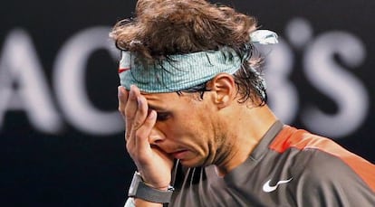 Nadal en la final del Abierto de Australia ante Wawrinka.