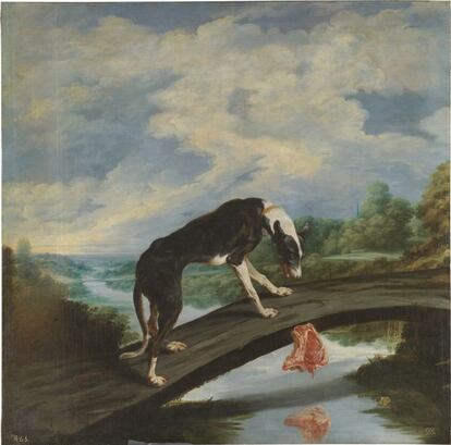 'Fábula del perro y la presa', de Paul de Vos (1875). La exposición permanecerá abierta hasta el 3 de mayo de 2015.