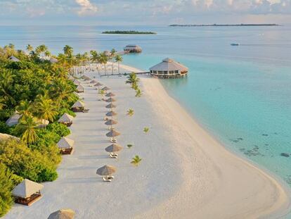 La isla de Dhonfanu, en Maldivas.