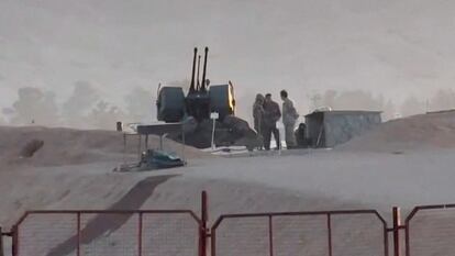 Personal militar en unas instalaciones de Isfahán (Irán), este viernes.