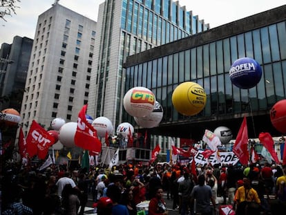 Protesto na Avenida Paulista