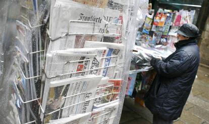 Kiosko de prensa en Santiago de Compostela