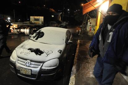 Nevada en la Ciudad de México este lunes.
