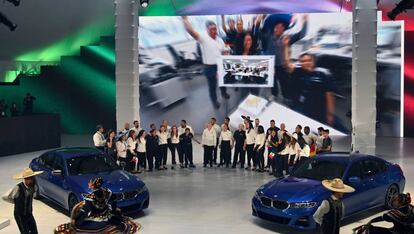 La inauguración de la fábrica de BMW en San Luis Potosí, México. 