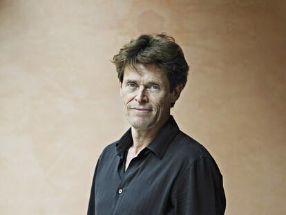 Willem Dafoe retratado en Venecia.