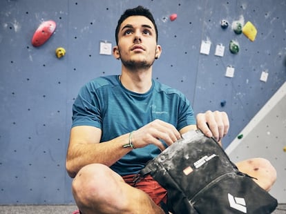 Alberto Ginés, campeón olímpico de escalada, en una imagen cedida.