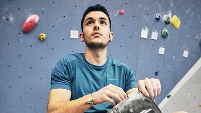 Alberto Ginés, campeón olímpico de escalada, en una imagen cedida.