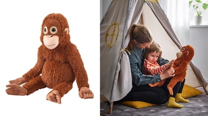 Peluche de orangután.