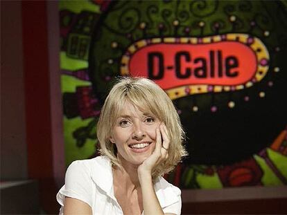 Cayetana Guillén Cuervo, en el plató del espacio<i> D-Calle. </i>