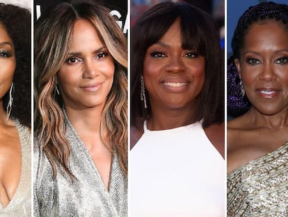 De izquierda a derecha, las actrices Angela Bassett, Halle Berry, Viola Davis y Regina King.