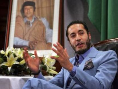 Saadi Al Gadafi, hijo del depuesto líder libio.