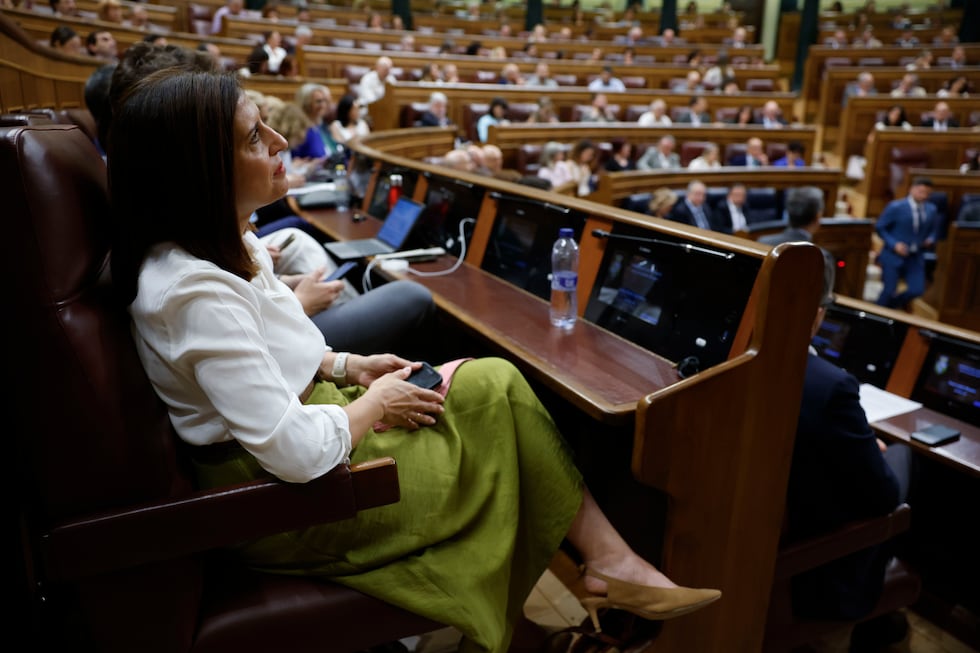 La diputada por Burgos Esther Peña, este miércoles en el Congreso.