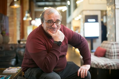 Physicist Antonio Turiel, at the H10 Tribeca hotel in Madrid, where his interview with EL PAÍS took place.