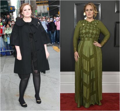 La cantante británica Adele, de 31 años, cambió sus hábitos alimenticios y dejó de fumar en 2013, lo que le hizo perder 68 kilos, según confesó a la revista ‘People’.