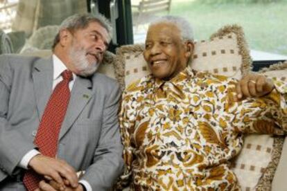 Lula y AMndela en 2008.