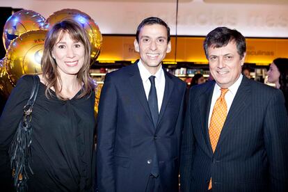 Cristina de Catalina, de P&G, Patrizio Walburg, director de Lancôme, y Jose María Pérez Diestro, de BPI.