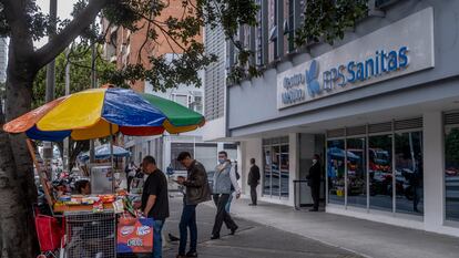 Una sucursal de la EPS Sanitas en Teusaquillo, en noviembre de 2023.