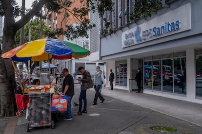 Una sucursal de la EPS Sanitas en Teusaquillo, en noviembre de 2023.