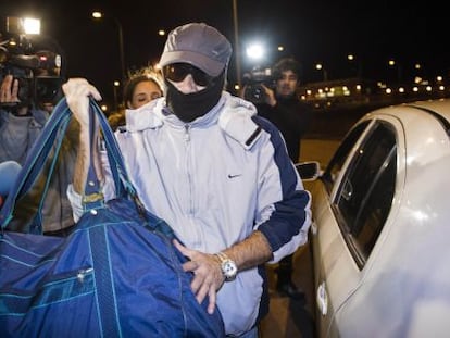 Pedro Luis Gallego, conocido como el violador del ascensor, a su salida de la prisi&oacute;n de Alcal&aacute; Meco (Madrid). 