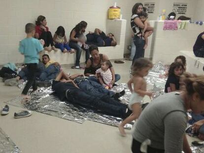 Un centro de detenci&oacute;n para inmigrantes ilegales, en Texas
