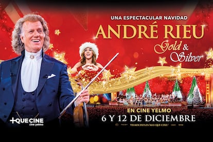 Cine Yelmo proyecta 'Gold and Silver', el nuevo espectáculo navideño de André Rieu.