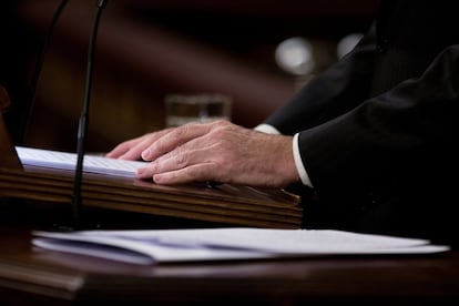 Mariano Rajoy durante su intervención.