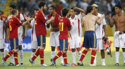 El partido entre España y Tahití fue lo más visto del día.