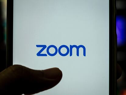 Logo de Zoom, una de las aplicaciones más populares de videollamadas.