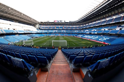 Panorámica del Estadio Santiago Bernabéu.