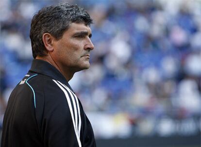 Juande Ramos durante el partido Real Madrid - Barcelona.