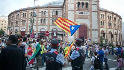 Mossos d&#039;Esquadra en l&#039;inici de campanya a Tarragona.