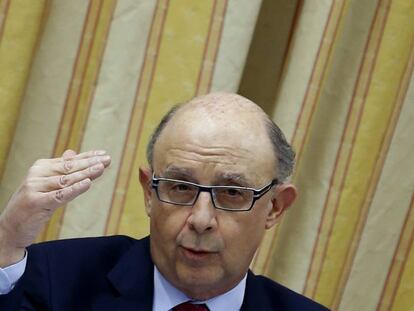 Montoro, el pasado d&iacute;a 7, al explicar el cierre del d&eacute;ficit de 2015.