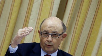 Montoro, el pasado d&iacute;a 7, al explicar el cierre del d&eacute;ficit de 2015.