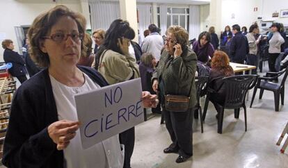 Encierro de los trabajadores de la residencia de ancianos y discapacitados Magerit.