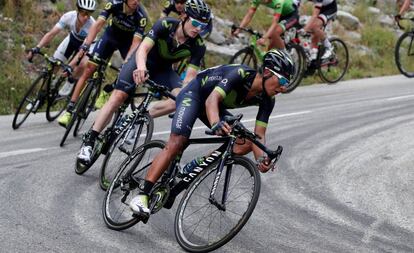 Nairo Quintana en la 17&ordf; etapa.