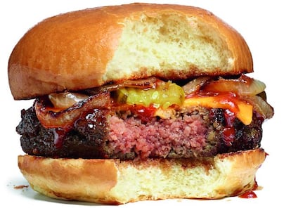 Burger 100% vegetariana libre de remordimientos caníbales.