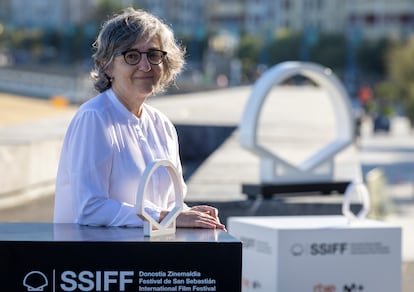 La directora y guionista Isabel Herguera posa este domingo durante la presentación de 'El sueño de la sultana'.