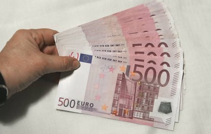 Billetes de 500 euros. 