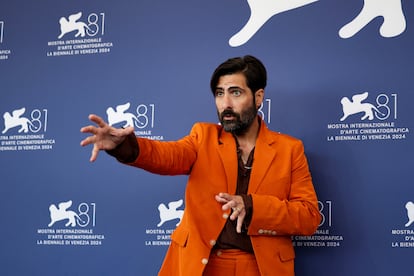 El actor Jason Schwartzman posa en el 'photocall' del festival de cine de Venecia.