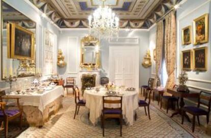 Comedor del Museo del Romanticismo, en Madrid.