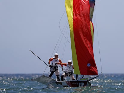 Tamara Echegoyen y Paula Barceló compiten en la final.