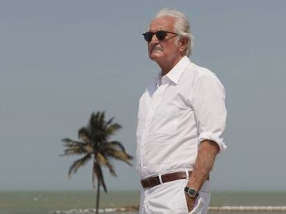 Carlos Fuentes at the Hay Festival in Cartagena de Indias, Colombia. 