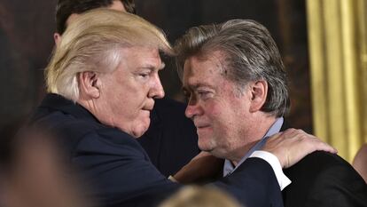 Donald Trump y Steve Bannon