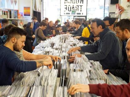 Record Store Day el pasado a&ntilde;o en la tienda Rough Trade East, en Brick Lane, de Londres. 