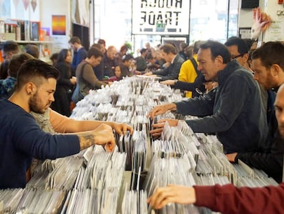 Record Store Day el pasado a&ntilde;o en la tienda Rough Trade East, en Brick Lane, de Londres. 