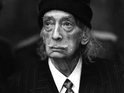 Salvador Dalí el 1980, nou anys abans de morir, quan va ser reconegut per la Generalitat.