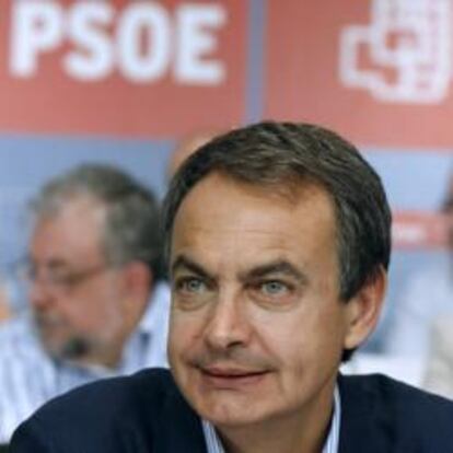 El presidente del Gobierno y lider del PSOE, José Luís Rodríguez Zapatero, durante una reunión del Comité Federal de este partido.