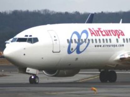 Avión de Air Europa, la aerolínea de Globalia